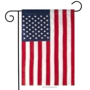 USA flag embroidered Garden Flag